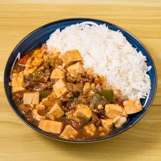 Mapo Tofu with Minced Beef. Over Rice 🌶️