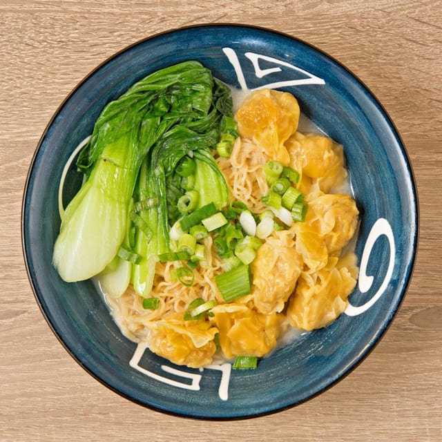 Hong Kong Wonton Noodle Soup.