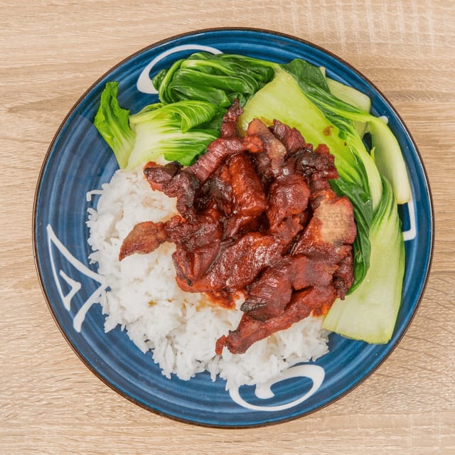 Roast Pork Over Rice 叉烧饭.