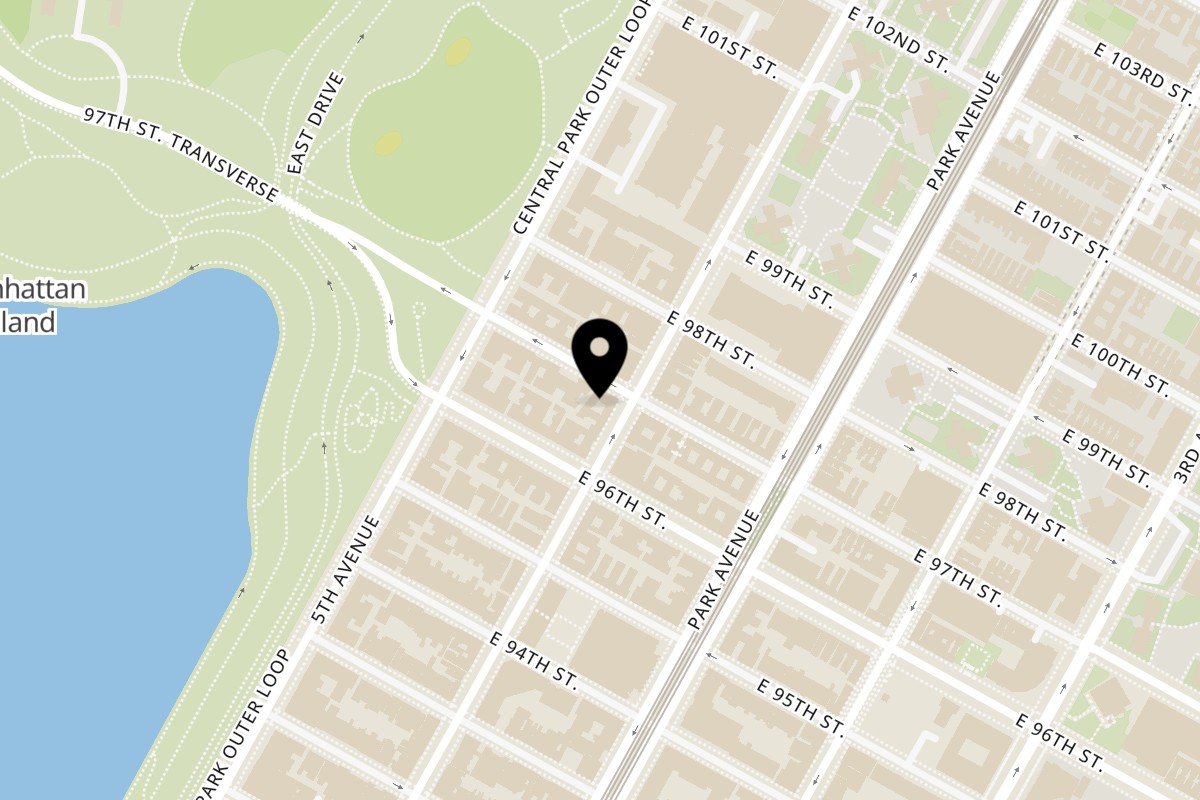 Map showing the location of Emperor Dumpling Madison on 1396 Madison Ave in New York